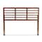 Baxton Studio Salome Mid-Century Walnut Finished Wood Queen Size Open Slat Headboard 156-9423 - alternate 3